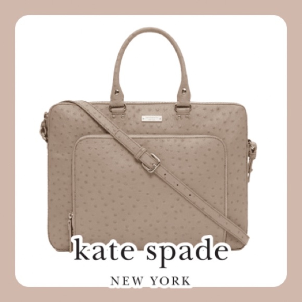 Kate Spade | Vintage Taupe Portola Valley Janine Laptop Bag